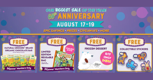 Free Swag and MORE at Natural Grocers on August 17th!